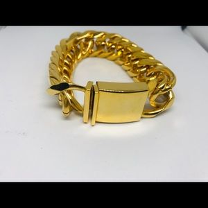 18k gold plated gold bracelet